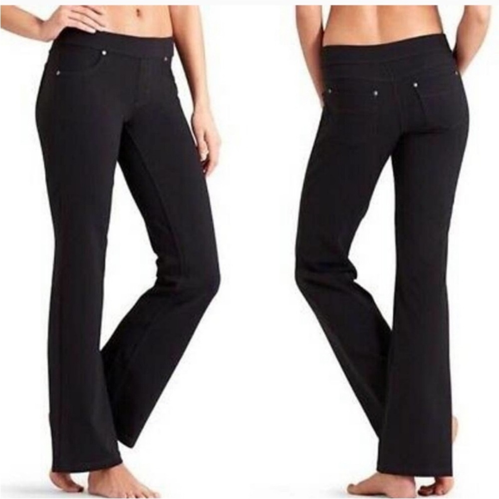 Athleta Bettona Flare Leg Yoga Black Pants M